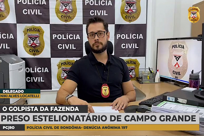 FAKE LOVE: PCRO prende suspeito conhecido como O Fazendeiro do Amor e foragido da justiça de Campo Grande-MS - News Rondônia