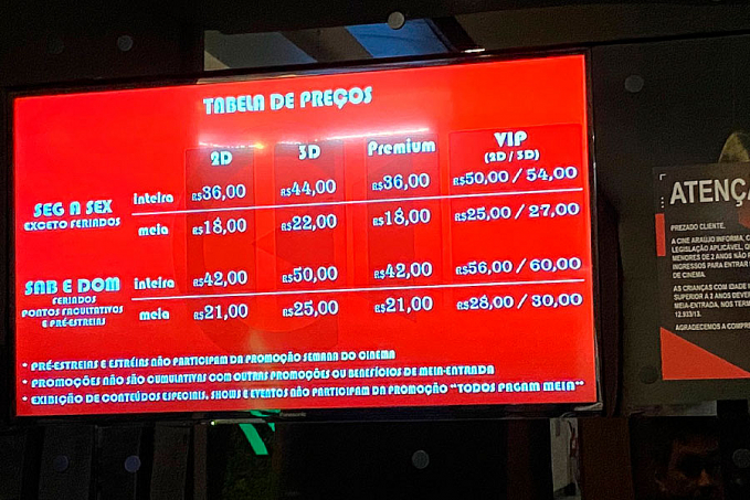 Entidades Estudantis fazem denúncia ao PROCON pelo não cumprimento da Lei da Meia Entrada pelo Cine Araujo no PVH Shopping - News Rondônia