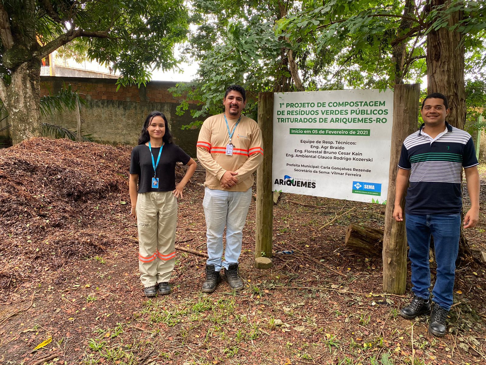 Projeto de Compostagem da SEMA recebe técnicos ambientais da Energisa - News Rondônia