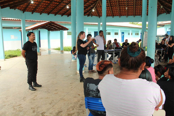 Educação Ambiental aos Povos Indígenas: Sedam faz visita a Aldeia Karitiana em Jaci-Paraná - News Rondônia