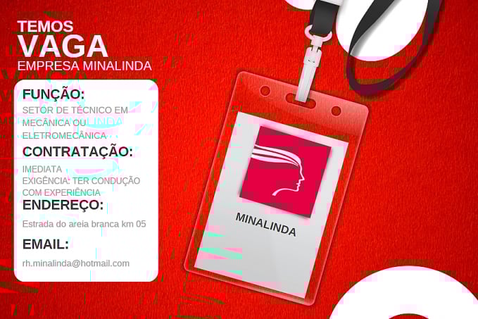 Oportunidade no Setor de Técnico em Mecânica ou eletromecânica na Minalinda - News Rondônia