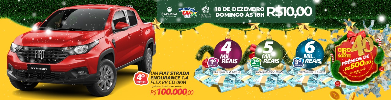 O Rondôncap sorteou no domingo dia 11, uma S-10 4X4, uma TV de 65, 02 de 55 e mais 40 Giros da Sorte; Veja os ganhadores - News Rondônia