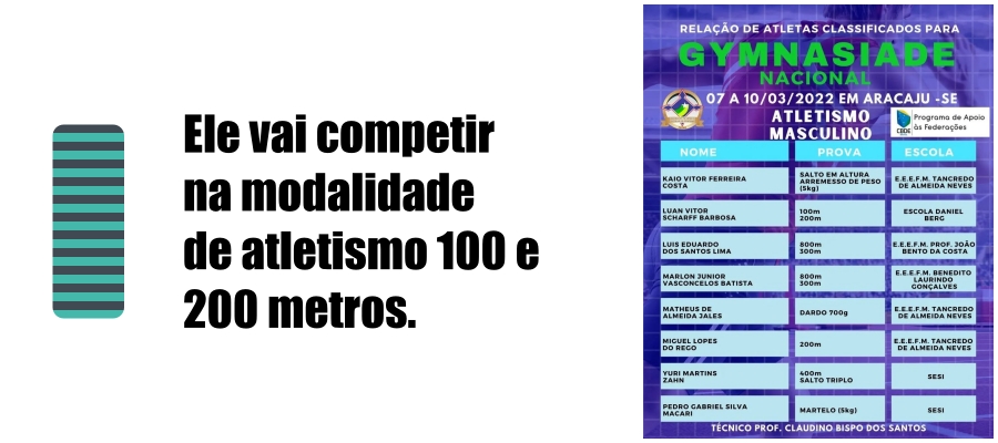 Aluno da Escola Daniel Berg representará Rondônia em competição nacional de atletismo - News Rondônia