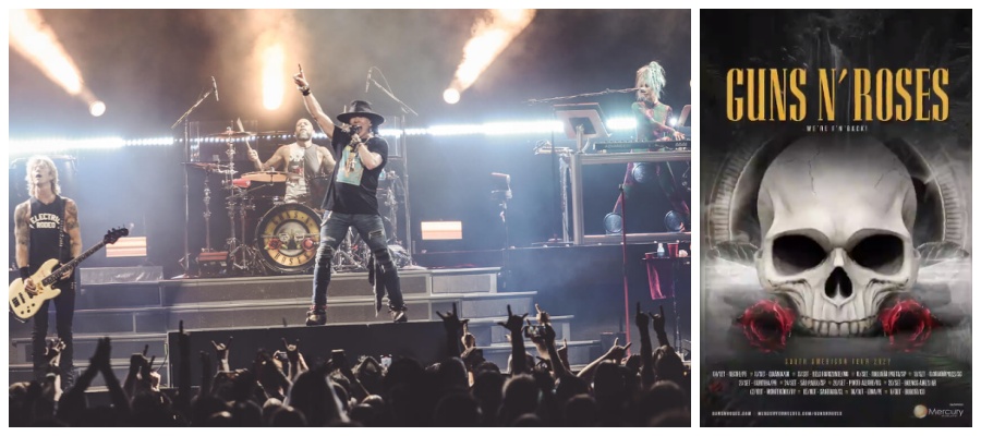 Guns N' Roses: banda chega a Manaus no dia 01 de setembro; a bordo de um Boing 747, músicos prometem lotar o Arena da Amazônia - News Rondônia
