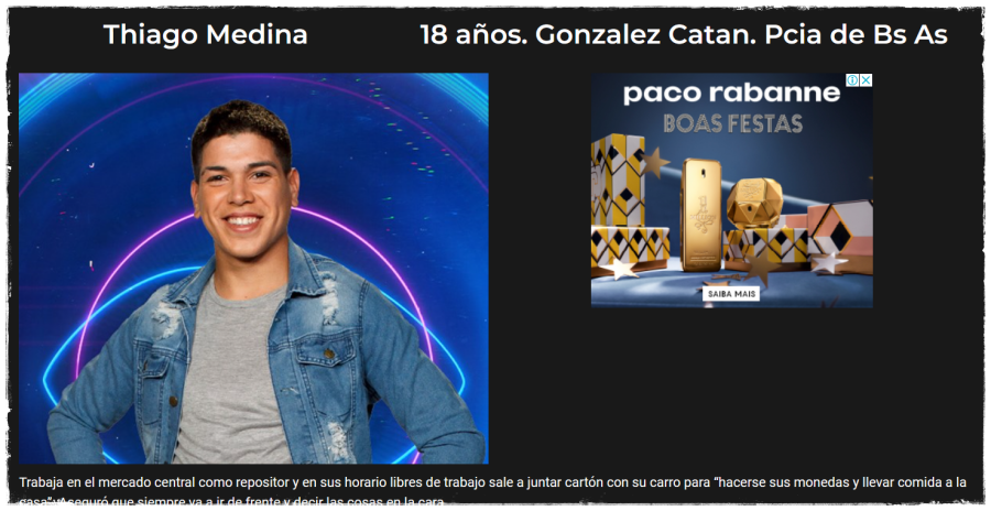 Gran Hermano: versão BBB argentino tem seguidores em RO; fandons de nachiago fortalecem audiência, além do De La Plata - News Rondônia