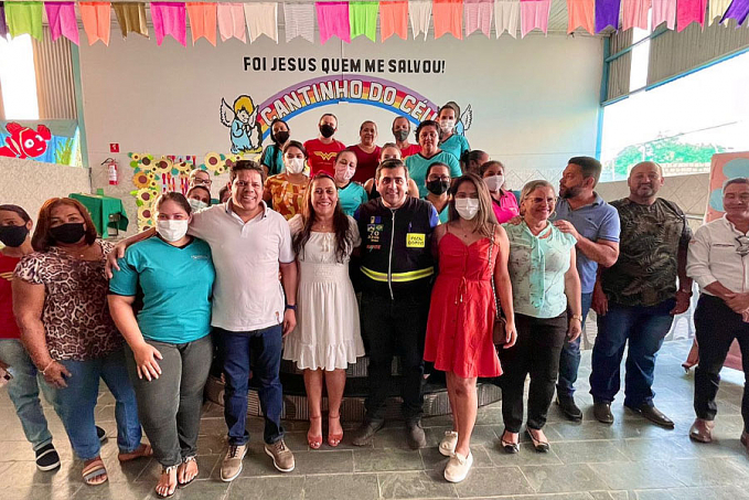 Deputado Jair Montes visita o Centro de Educação Infantil Cantinho do Céu - News Rondônia