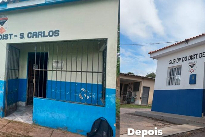 Subdelegacia do distrito de São Carlos é reformada e integra o trabalho entre polícias Militar e Civil - News Rondônia