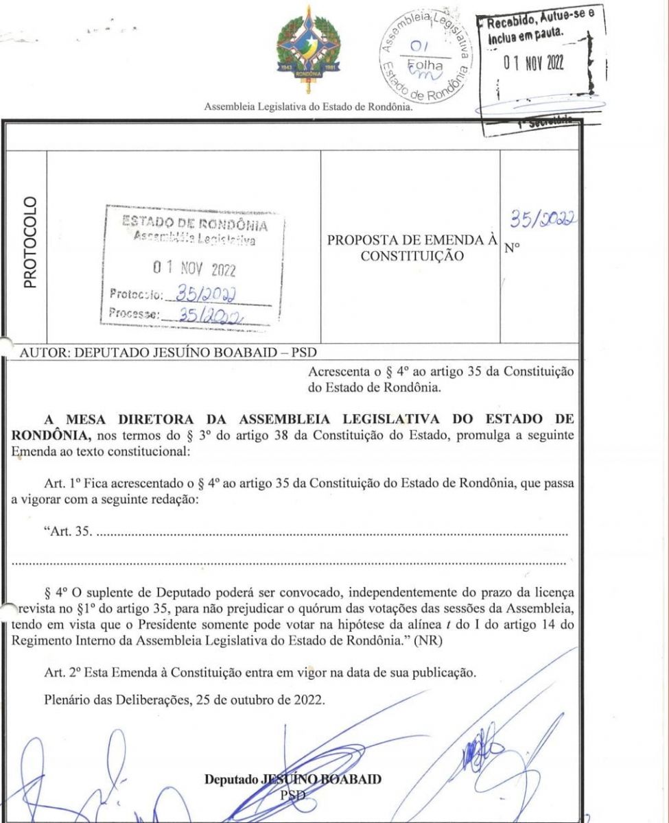 Ação do Deputado Jesuíno Boabaid ajudou na nomeação do novo Deputado Ari Saraiva - News Rondônia