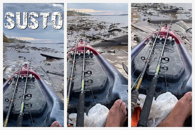 Pescador que passou por susto no Rio Madeira diz que por muita sorte o pior não aconteceu - News Rondônia