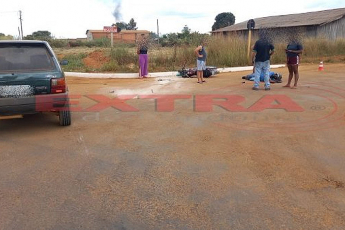 Motociclista sofre fratura exposta na perna em colisão com carro em Vilhena - News Rondônia