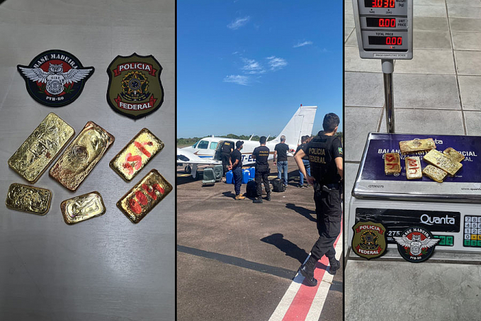 Polícia Federal e Força Aérea Brasileira apreendem ouro em aeronave na cidade de Porto Velho/RO. - News Rondônia