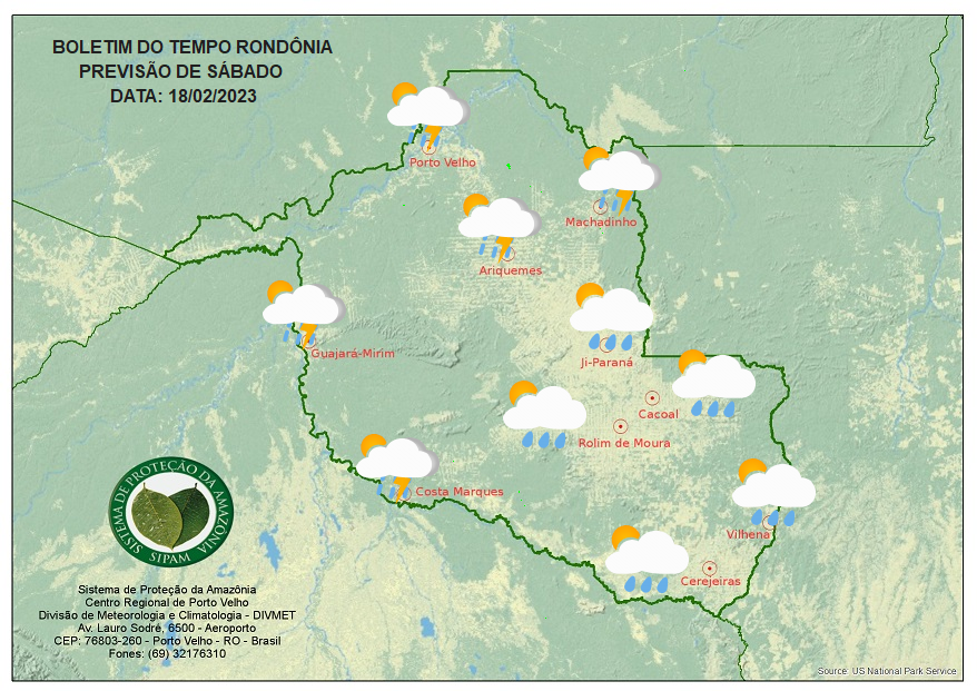 BOLETIM DO TEMPO: Previsão para esse sábado 18 - News Rondônia