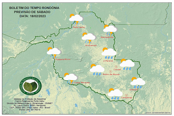 BOLETIM DO TEMPO: Previsão para esse sábado 18 - News Rondônia