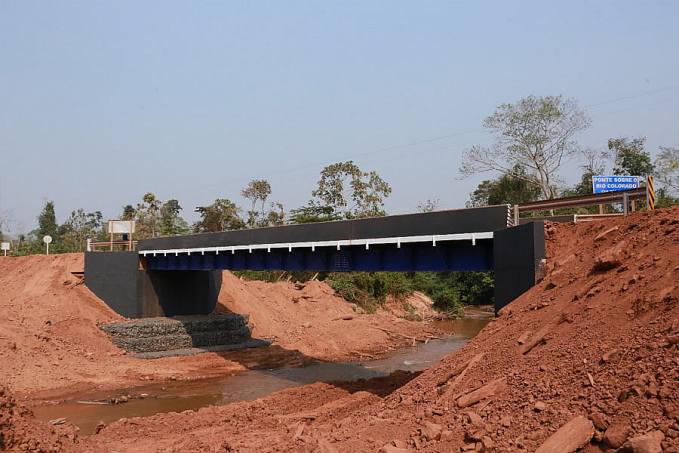 Nova ponte de concreto e aço sobre rio Colorado garante segurança dos usuários da RO-490, em Alto Alegre dos Parecis - News Rondônia