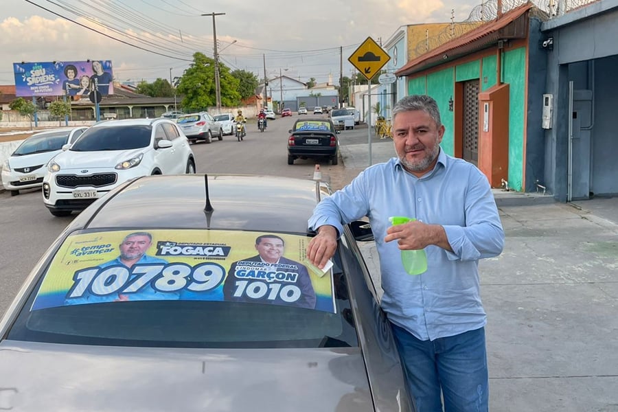Fogaça inicia adesivaço de sua campanha eleitoral para deputado estadual - News Rondônia