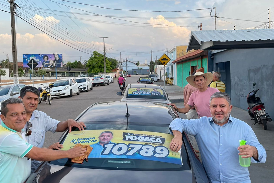 Fogaça inicia adesivaço de sua campanha eleitoral para deputado estadual - News Rondônia