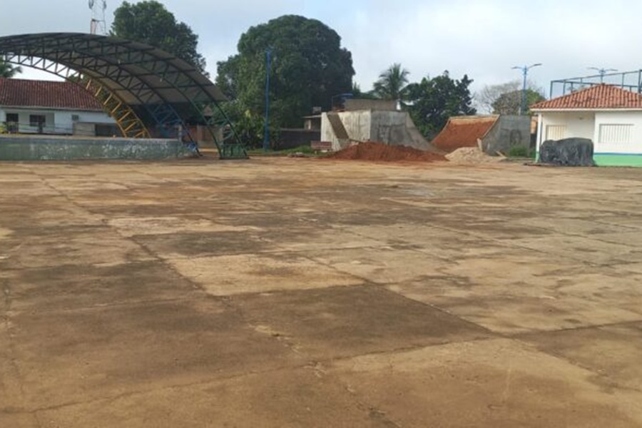Revitalização da Praça Municipal do Vale do Anari está em fase de conclusão - News Rondônia