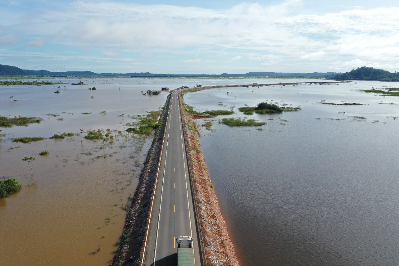 Governo Federal aponta obra de alteamento na BR-364 realizada pela Usina Jirau como destaque em obras de infraestrutura - News Rondônia