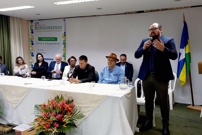 Detran Rondônia palestra no 2° Congresso Rondoniense de Câmaras Municipais e Vereadores, sobre Pnatrans - News Rondônia