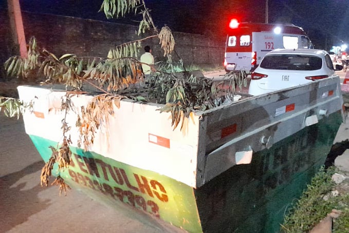 URGENTE: Motoboy sofre fratura após bater em papa entulho na zona sul - News Rondônia