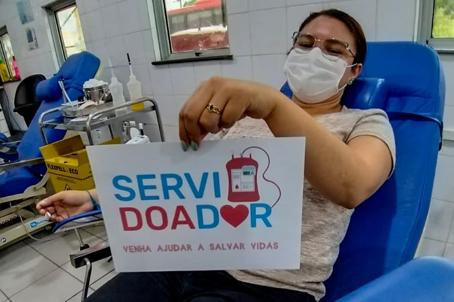 Servidores da Secom do Governo de Rondônia doam sangue e contribuem com estoque da Fhemeron - News Rondônia