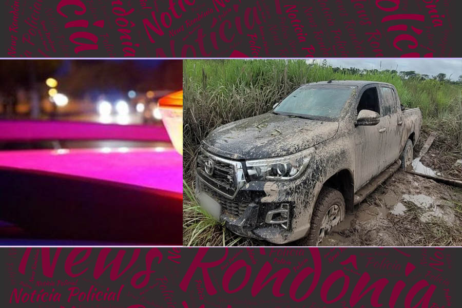Caminhonete roubada é encontrada abandonada na divisa com a Bolívia - News Rondônia