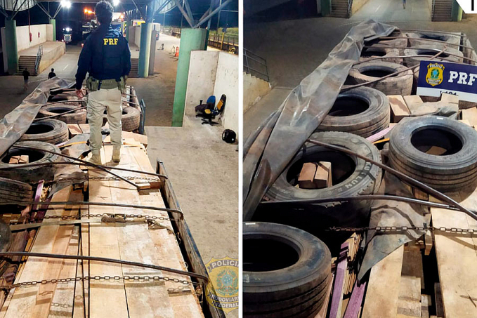 Em Vilhena, PRF identifica transporte irregular de madeira - News Rondônia