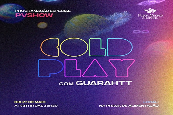 Especial Coldplay: músico Guarahtt apresentará tributo à banda no Porto Velho Shopping - News Rondônia
