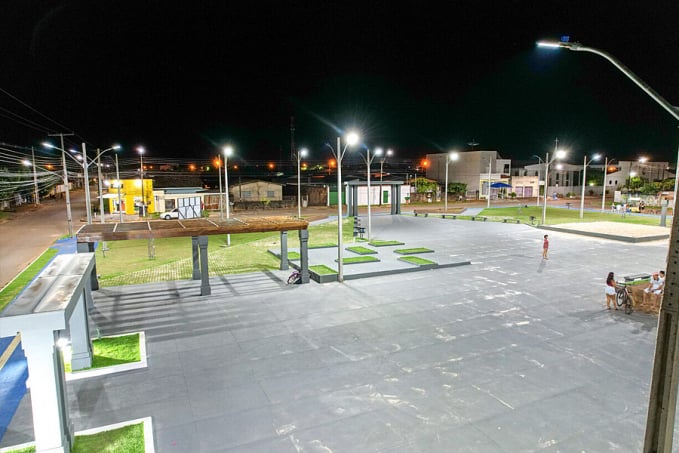População do município de Vilhena já desfruta do ambiente agradável da praça Barcelona, com a conclusão da obra - News Rondônia