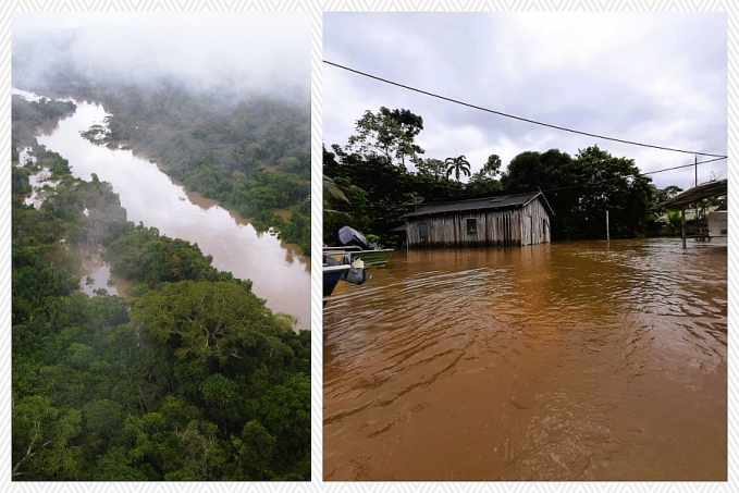 Rio Jacy transborda e ameaça indígenas Karipuna - News Rondônia