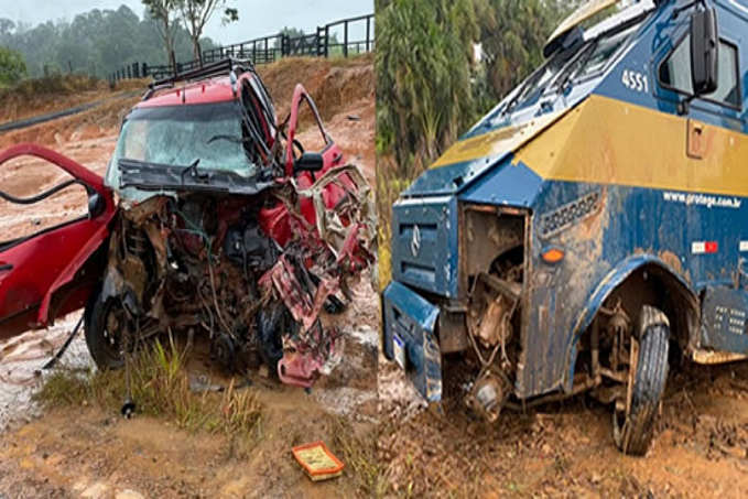 Colisão entre Strada e carro forte na RO-464, deixa um preso às ferragens e outros dois feridos; veja vídeo - News Rondônia