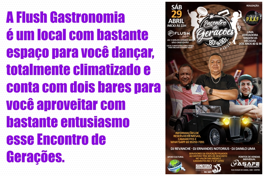 Projeto Amigos e Amantes do Flashback promoverá Encontro de Gerações em abril - News Rondônia