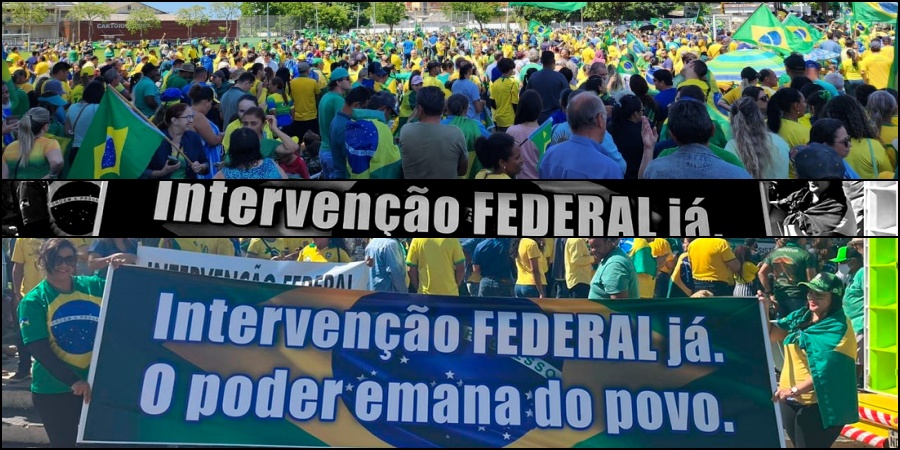 População lota 17ª Brigada pedindo intervenção federal; veja vídeos - News Rondônia