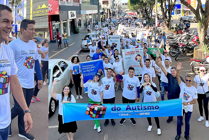 Deputado Cássio Gois participa de caminhada de conscientização do autismo em Cacoal - News Rondônia