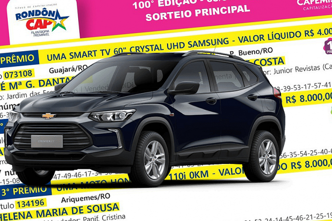 RONDÔNCAP: saiu para Nova Mamoré o veículo GM Tracker sorteado no domingo, dia 03 - News Rondônia
