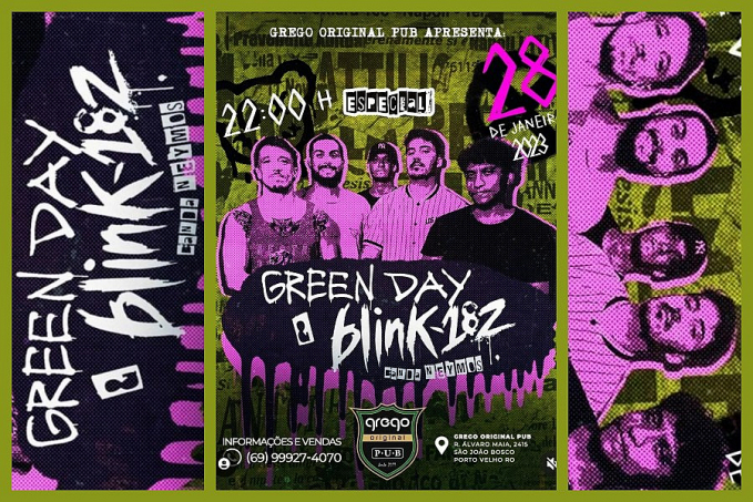 Agenda News: Especial Green Day & Blink-182 com a Banda Neymos agita o sábado em Porto Velho, por Renata Camurça - News Rondônia