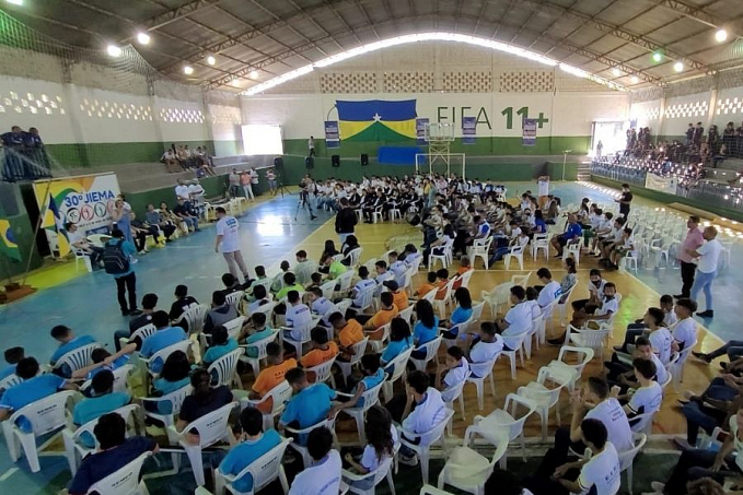 Cerimônia abre os Jogos Interescolares de Ariquemes  JIEMA - News Rondônia