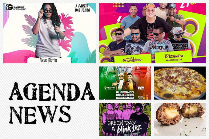 Agenda News: Final de semana tem Especial de Rock, Festa Open Bar e Transmissão da final da Super Copa, por Renata Camurça - News Rondônia