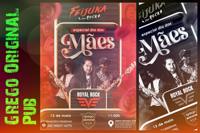 Agenda News: Especial Dia das Mães no Grego Original Pub, por Renata Camurça - News Rondônia