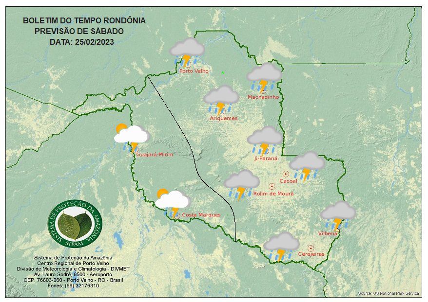 BOLETIM DO TEMPO: Previsão para esse sábado 25 - News Rondônia
