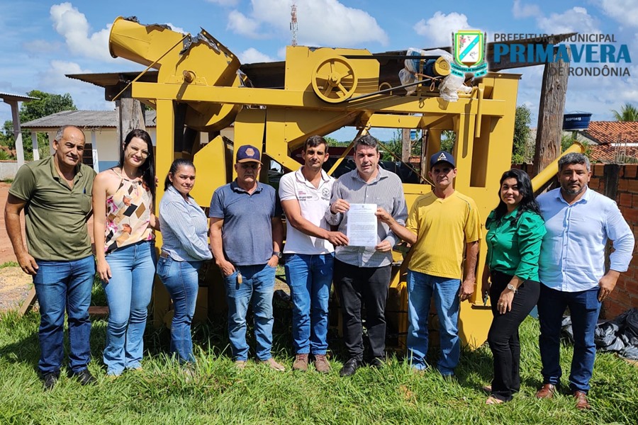 Semap entrega conjunto de beneficiamento de café para associação em Primavera de Rondônia - News Rondônia