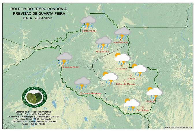 BOLETIM DO TEMPO: Previsão para essa quarta-feira 26 - News Rondônia