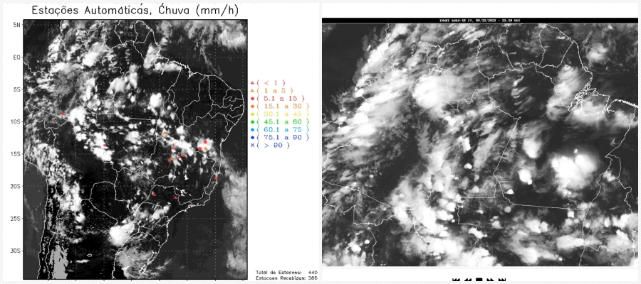 Mudança no tempo provoca pancadas de chuva agora de noite em Rondônia - News Rondônia