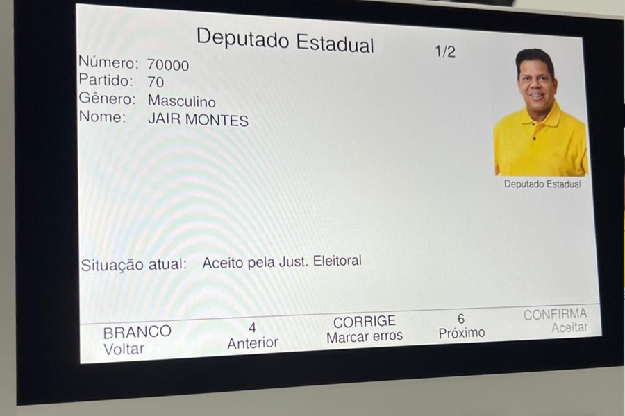 Deputado Jair Montes tem seus dados validados nas urnas nesta terça-feira 13 pelo TRE - News Rondônia