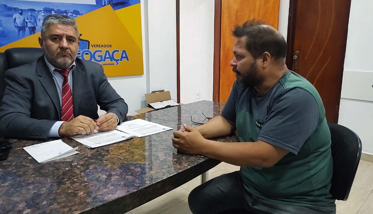 Vereador Everaldo Fogaça recebeu em seu gabinete o presidente da Associação da Conjunto Rio Jamari, Andrei Nunes - News Rondônia