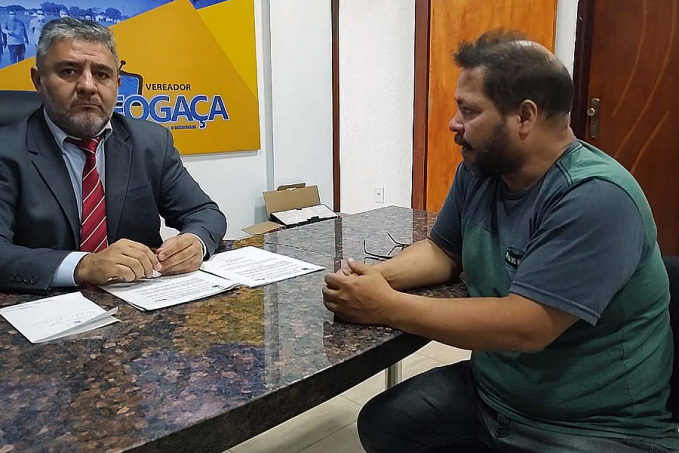 Vereador Everaldo Fogaça recebeu em seu gabinete o presidente da Associação da Conjunto Rio Jamari, Andrei Nunes - News Rondônia