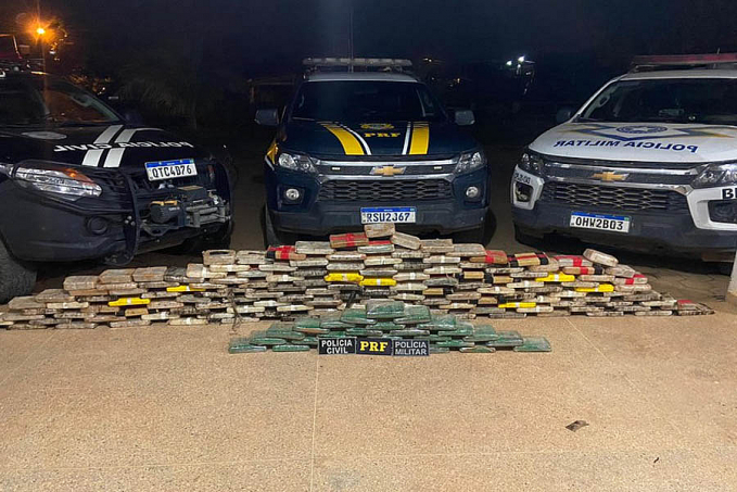 PRF, em uma ação conjunta com a PM e PC, apreende aproximadamente 170 Kg de drogas ilícitas em Machadinho D'Oeste/RO - News Rondônia