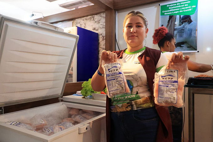 Carne de jacaré produzida a partir de incentivo da Prefeitura de Porto Velho é destaque na RRShow 2023 - News Rondônia