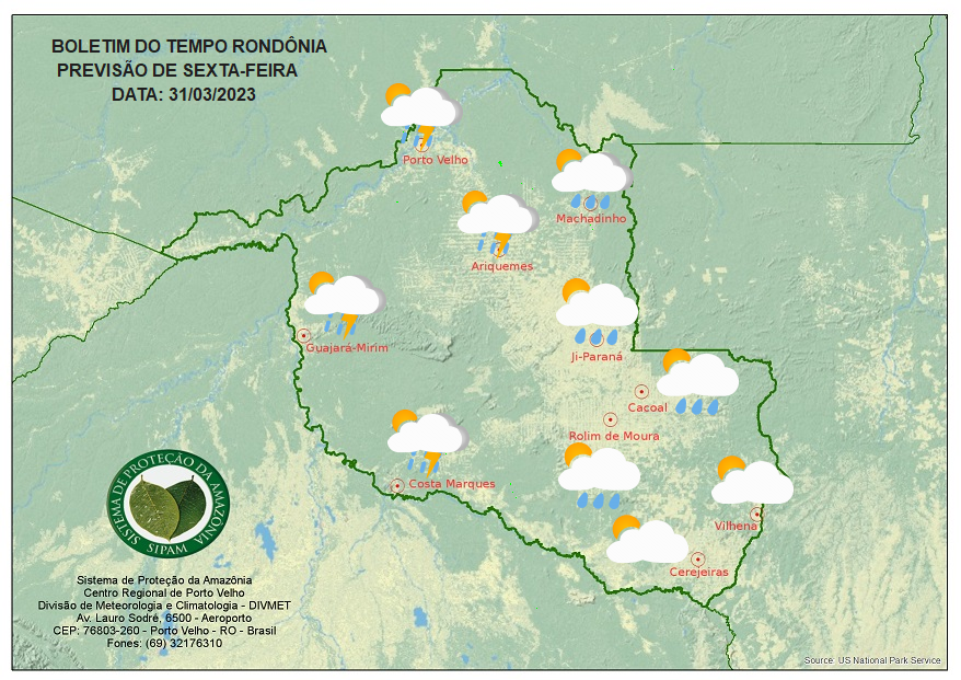 BOLETIM DO TEMPO: Previsão para essa sexta-feira 31 - News Rondônia