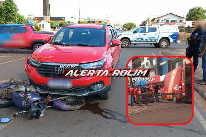 Acidente de trânsito deixou um ferido em Rolim de Moura - News Rondônia